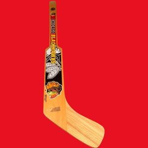 Chicago Blackhawks Wooden Mini Goalie Hockey Stick 22in x 7in NHL Hockey Stick